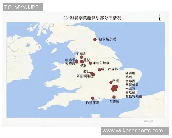 英超球队地理分布图高清版及分析 英超球队地理分布图高清版及分析
